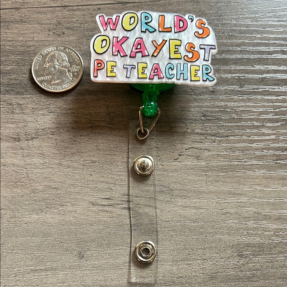 PE Teacher Badge Reel